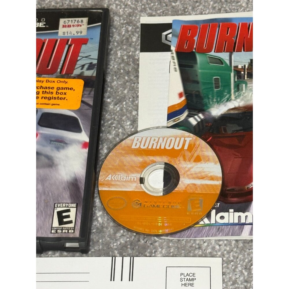 Burnout Nintendo GameCube Complete In Box - Tested Works - Picture 2 of 9